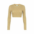 Fendi Gold Embossed FF Top in Lurex