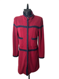 FW2000 CHANEL COCO LINE DESIGN FLEECE COAT
