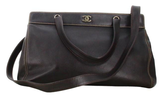 2000 Chanel Dark Brown Executive Handbag