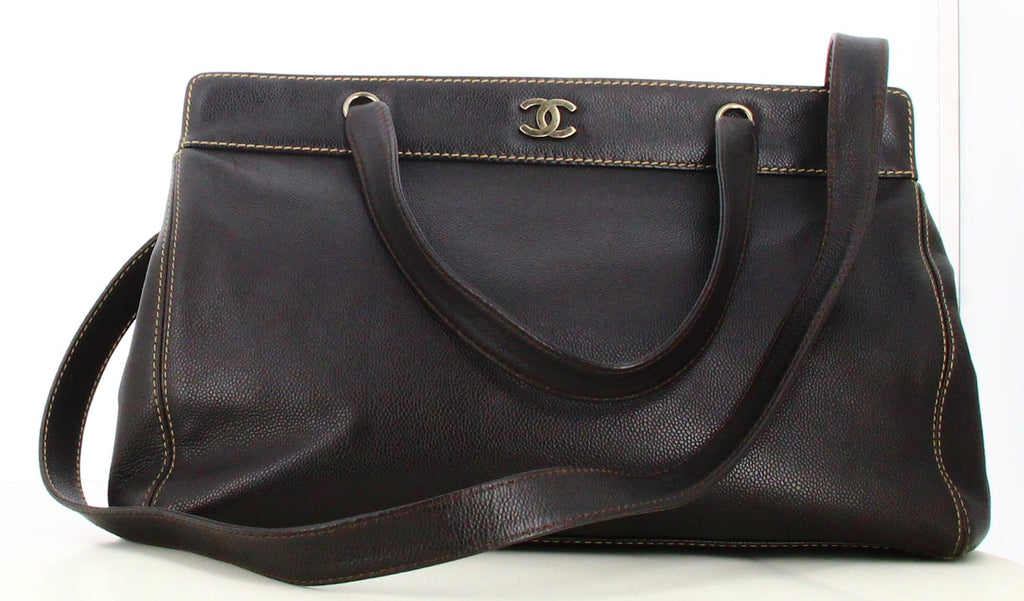 2000 Chanel Dark Brown Executive Handbag