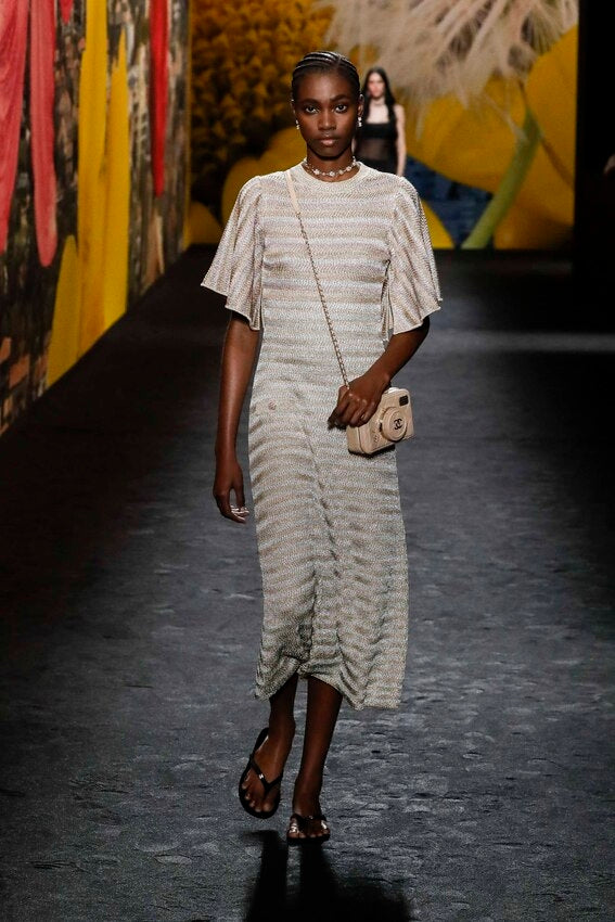 Chanel Knitted Maxi Dress FW2024 by Virginie Viard