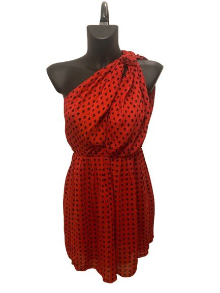 Saint Laurent Star Scandal Print Draped Dress (2019)