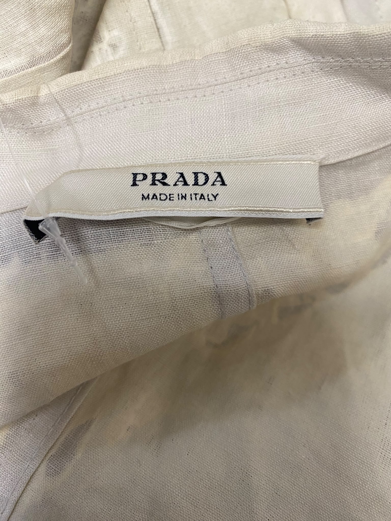 Prada Vintage Abstract Print 100% Linen Blazer – Made in Italy (IT 46)