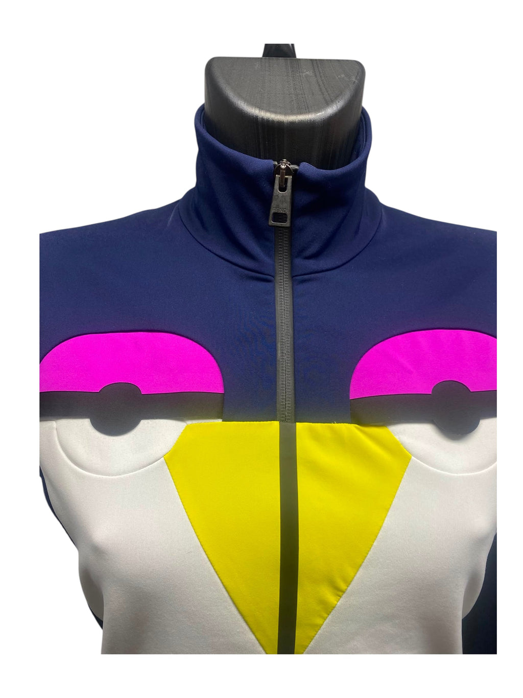 Fendi Roma Women's Penguin Zip-Up Track Jacket - Size 44