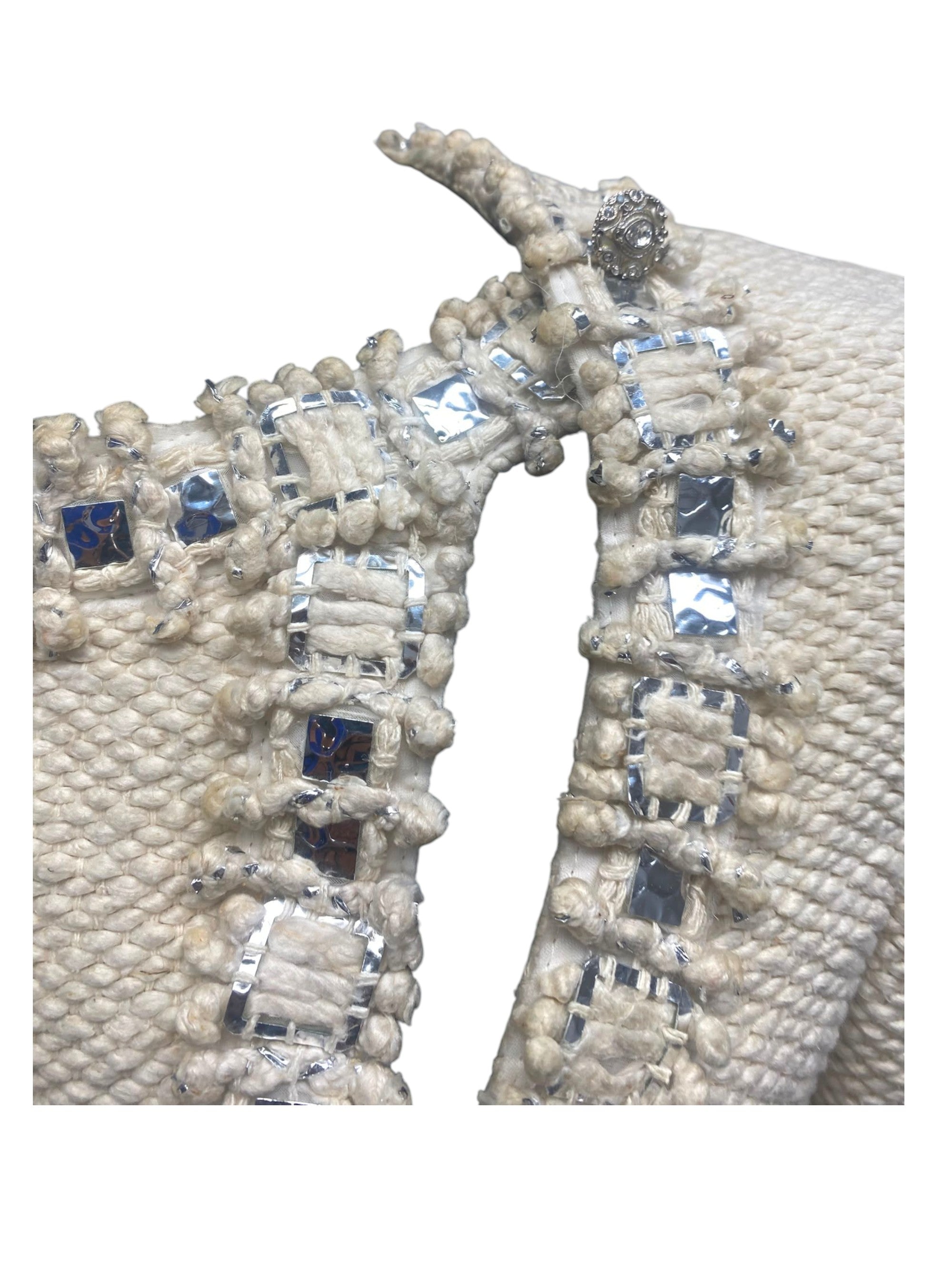Chanel Cream Tweed Jacket with Mirror Trim ( Prefall 2012 - Métiers d'Arts Paris-Bombay)