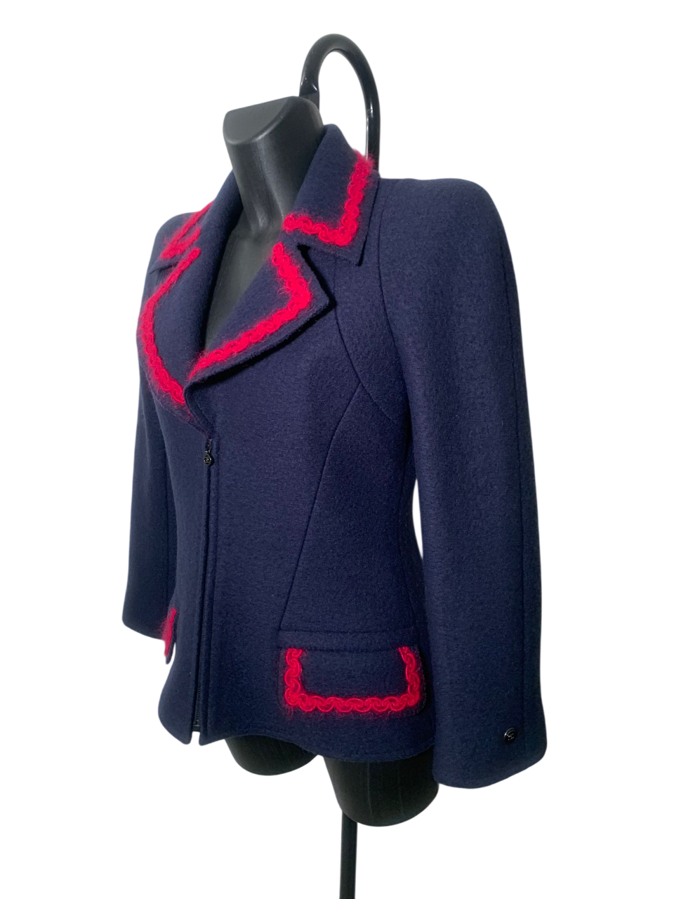 Chanel Blue and Pink Wool Jacket (FW97)