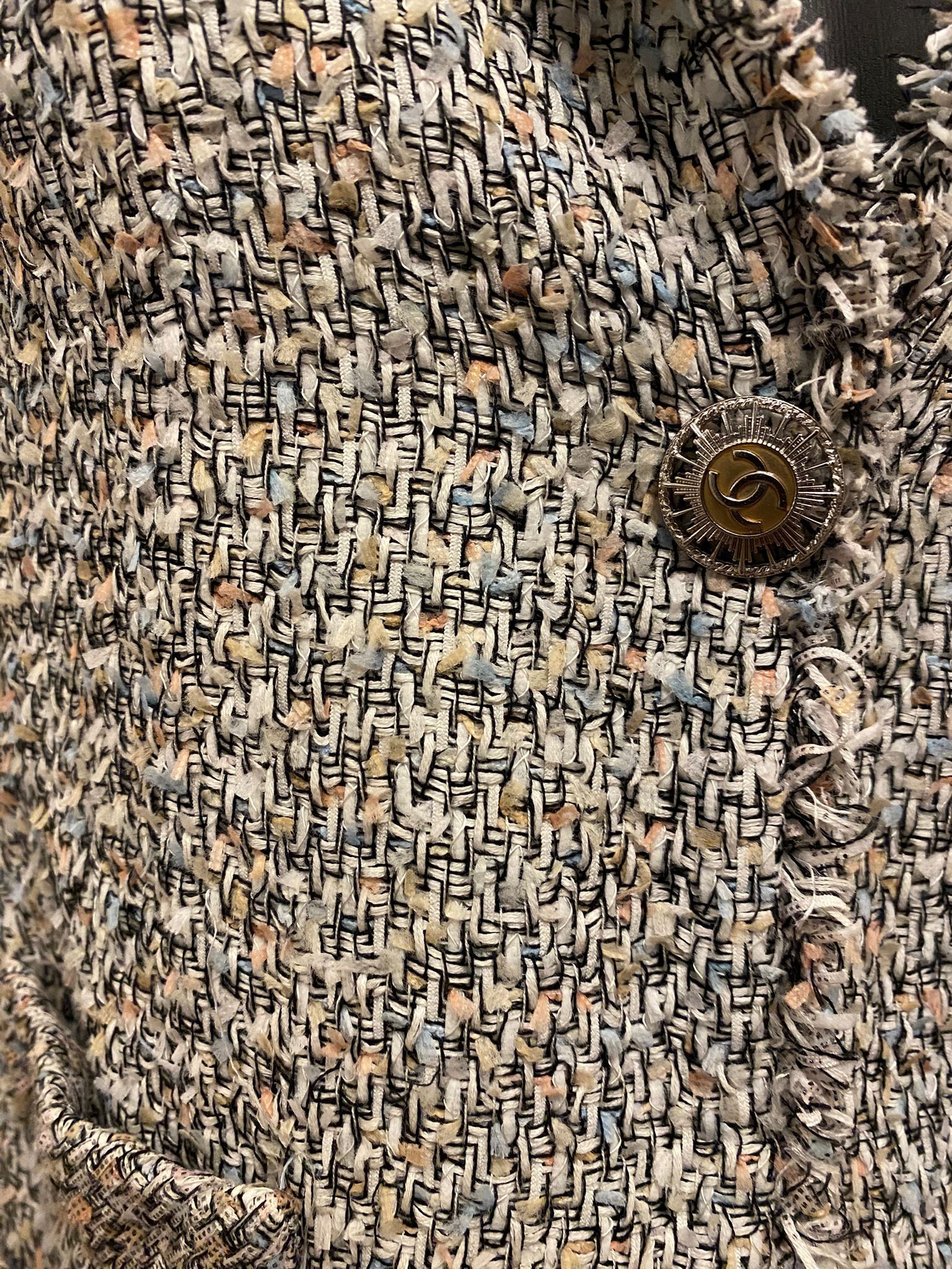 Chanel 3/4 Sleeves Tweed Jacket