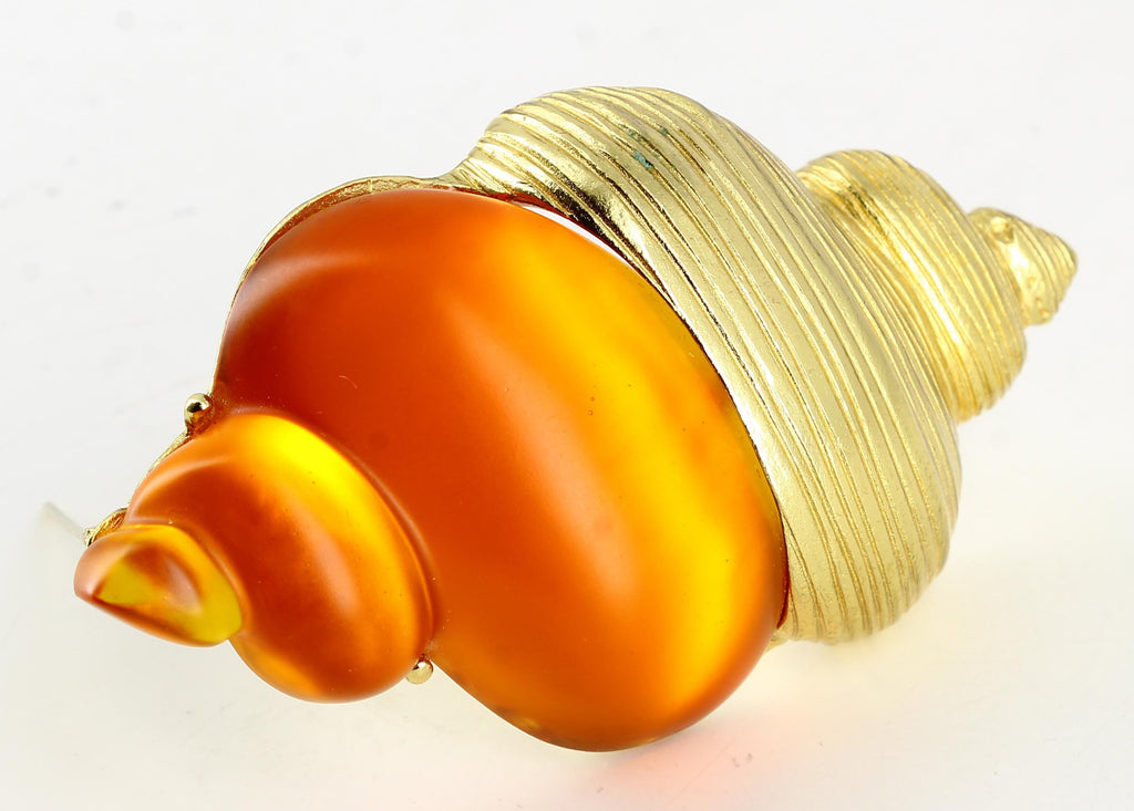 Christian Dior Maxi Golden Orange brooch