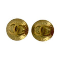 1995 Chanel CC Gold Clips Earrings