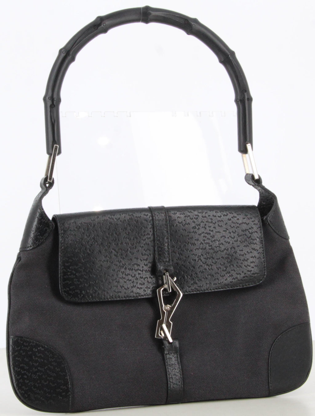 Gucci Black Bamboo Jackie Hobo Shoulder Bag