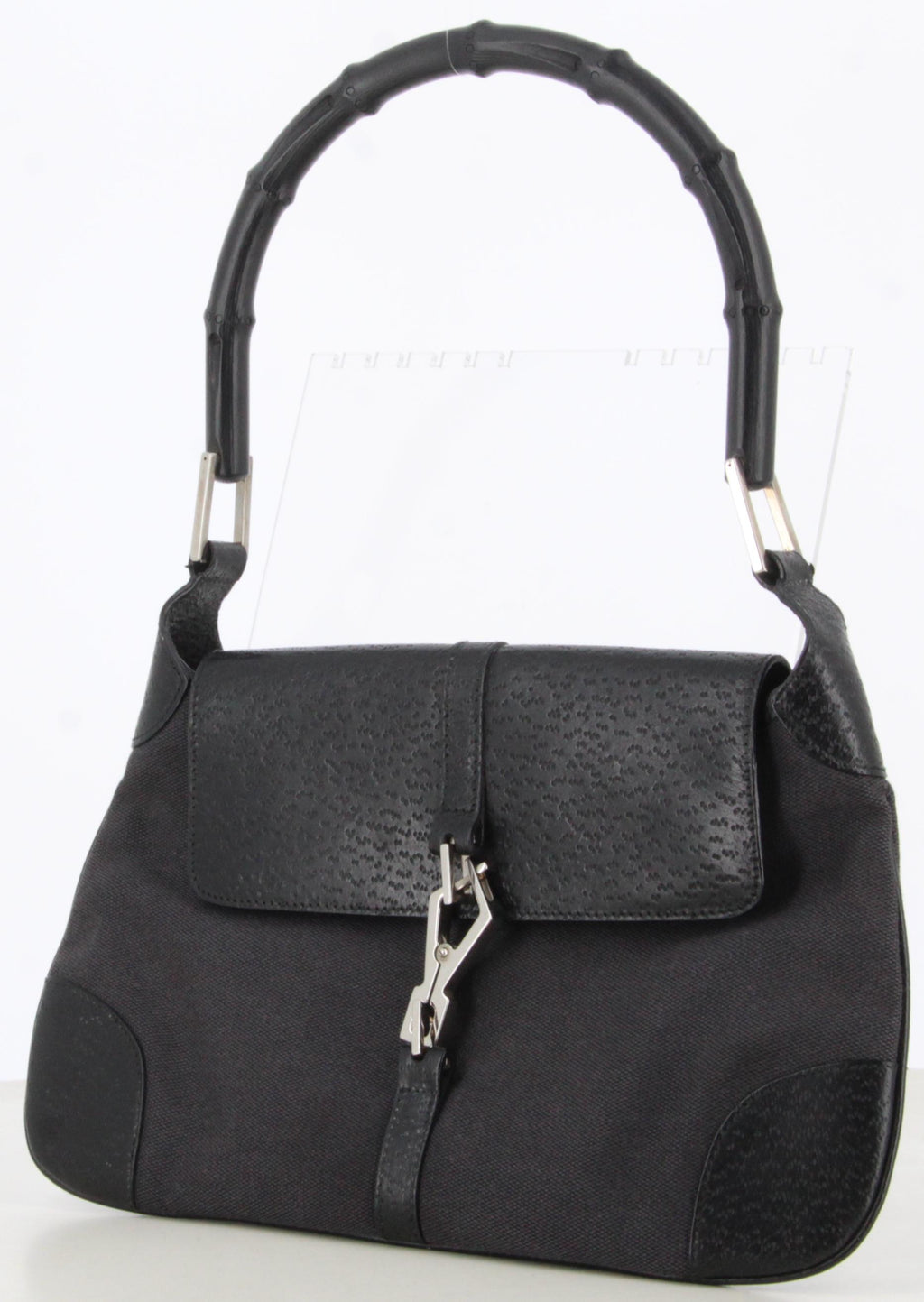 Gucci Black Bamboo Jackie Hobo Shoulder Bag