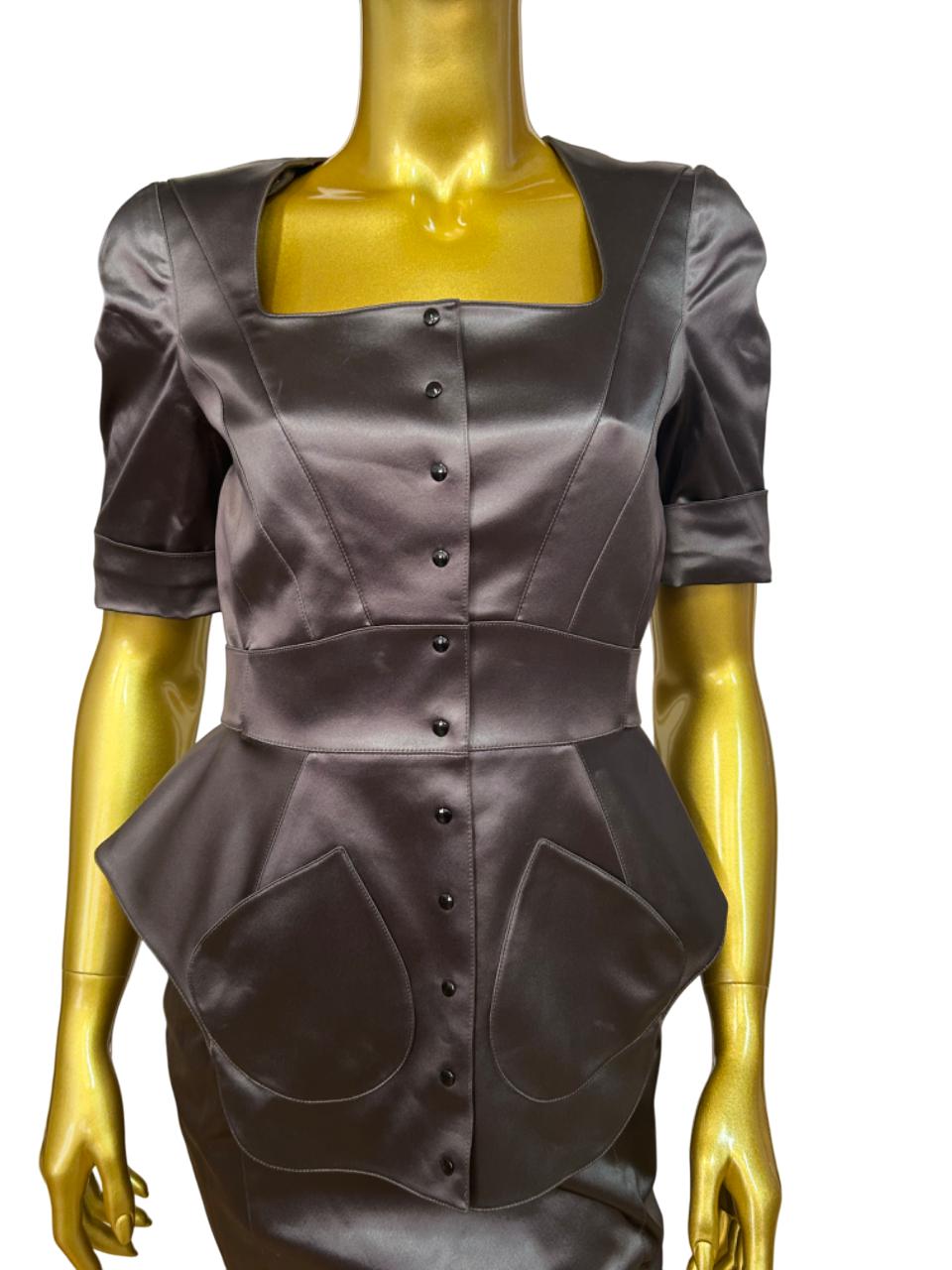 Thierry Mugler Grey Suit ( with Skirt)