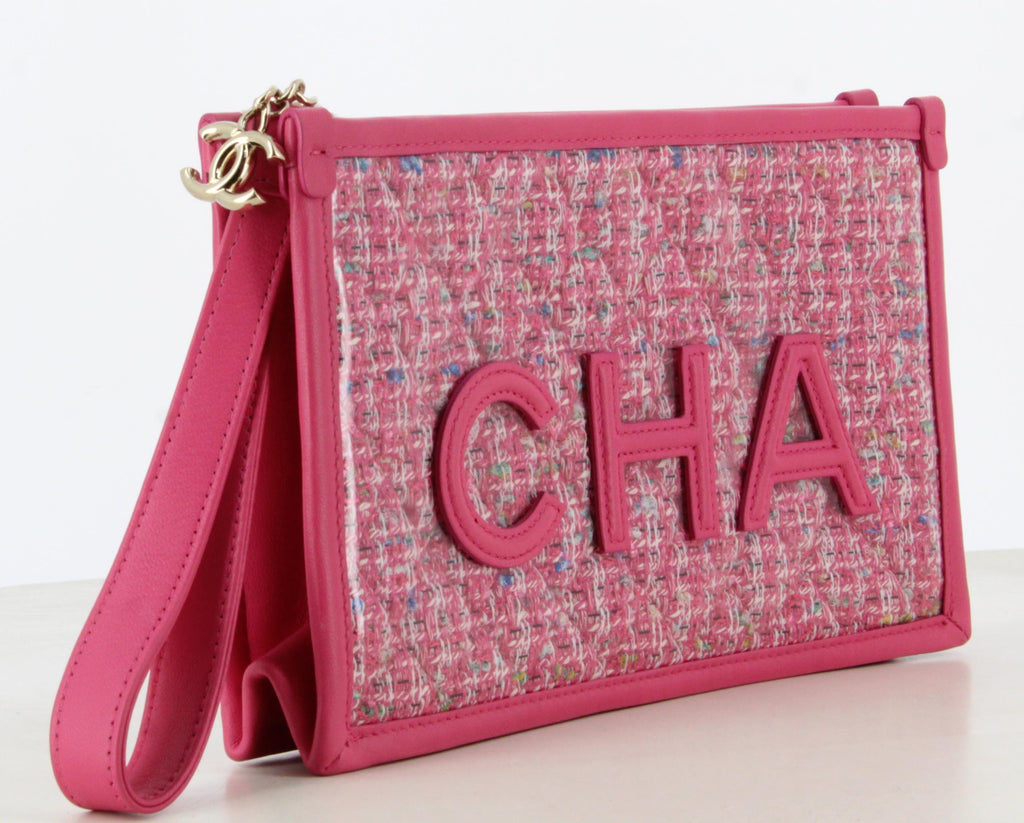 2019 Chanel PVC Tweed Clutch
