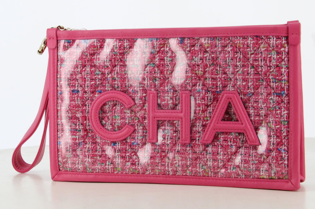 2019 Chanel PVC Tweed Clutch