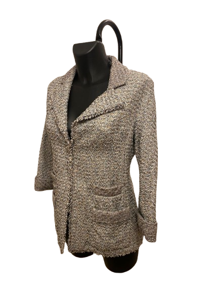 Chanel 3/4 Sleeves Tweed Jacket