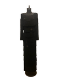 Louis Feraud Black Fringes Long Dress