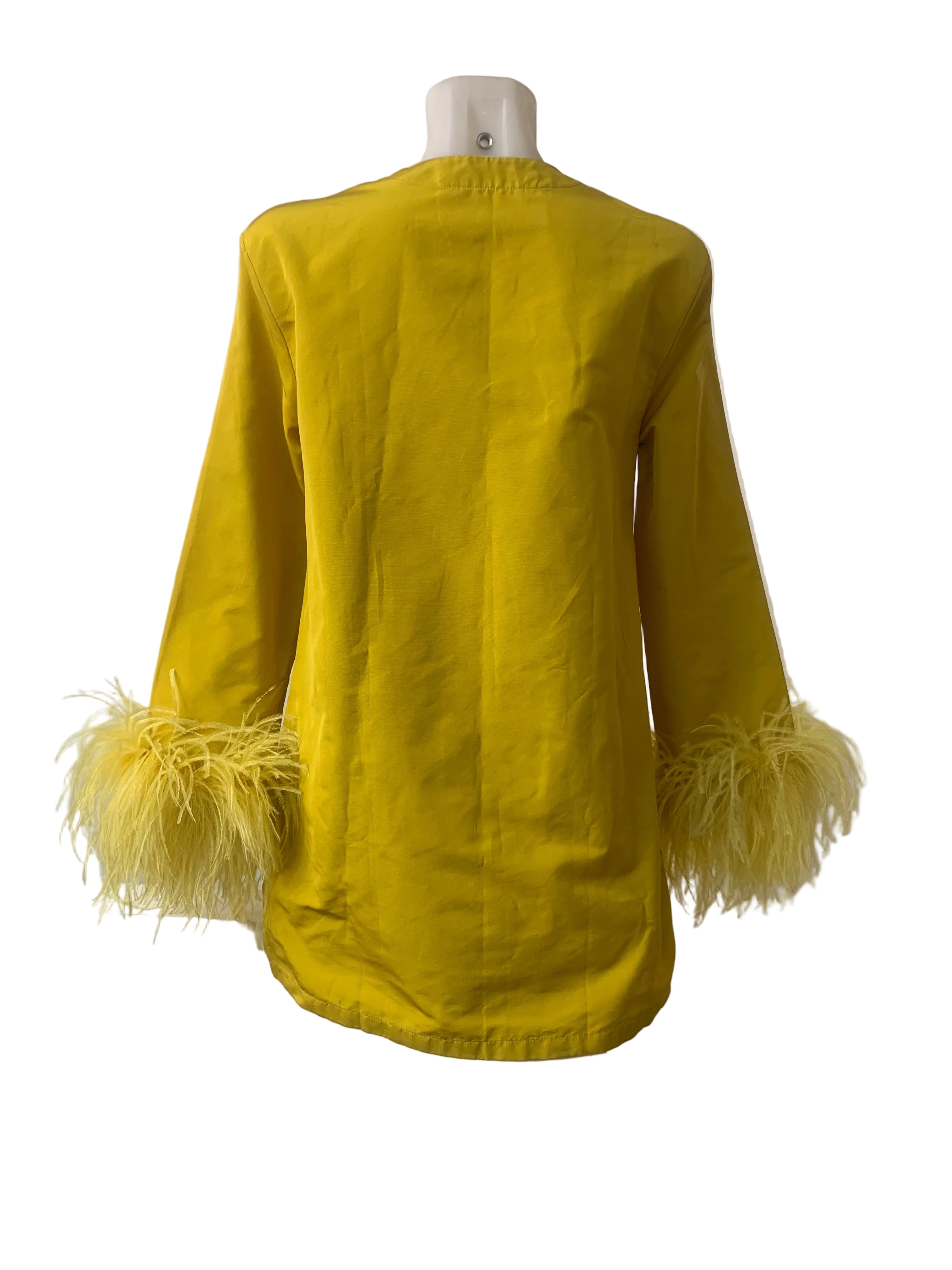 Valentino – Silk Feather Trim Tunic