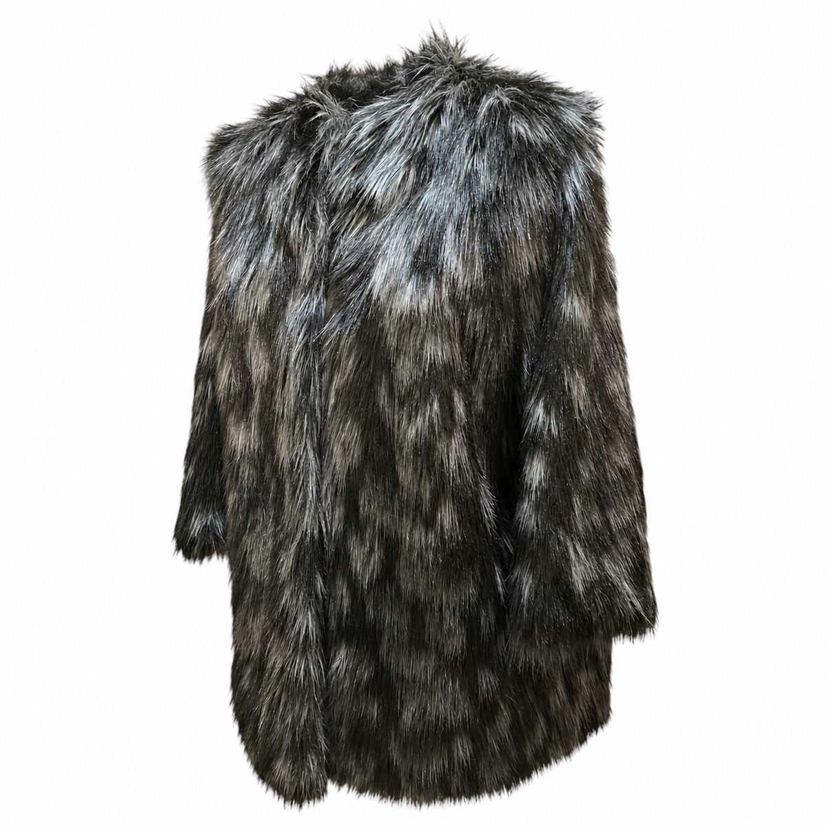 Black Prada Fake Fur Coat