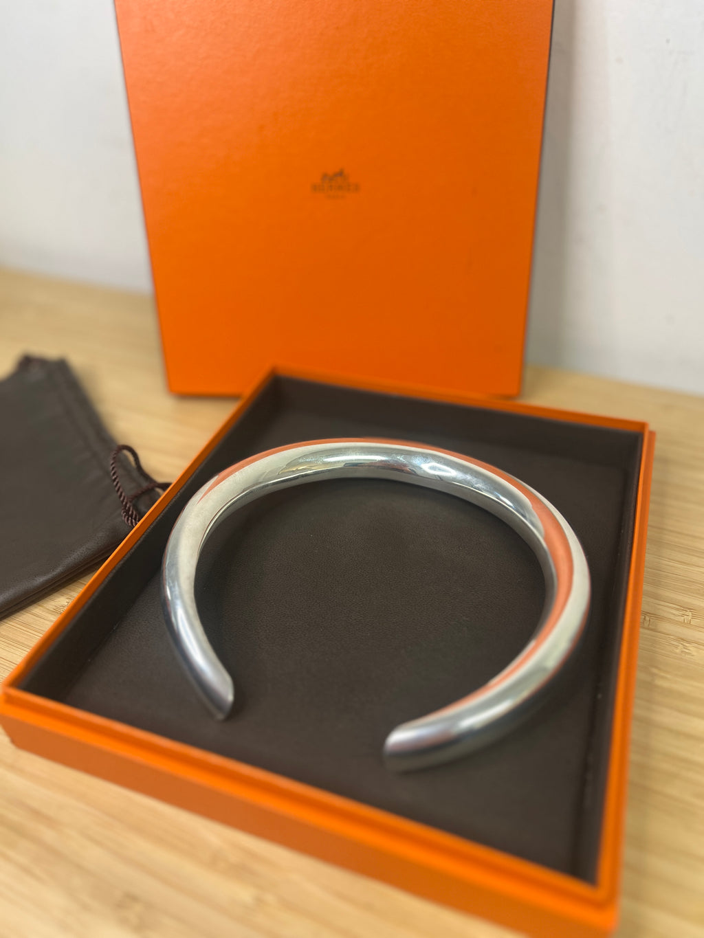 Hermes Silver Mombassa necklace