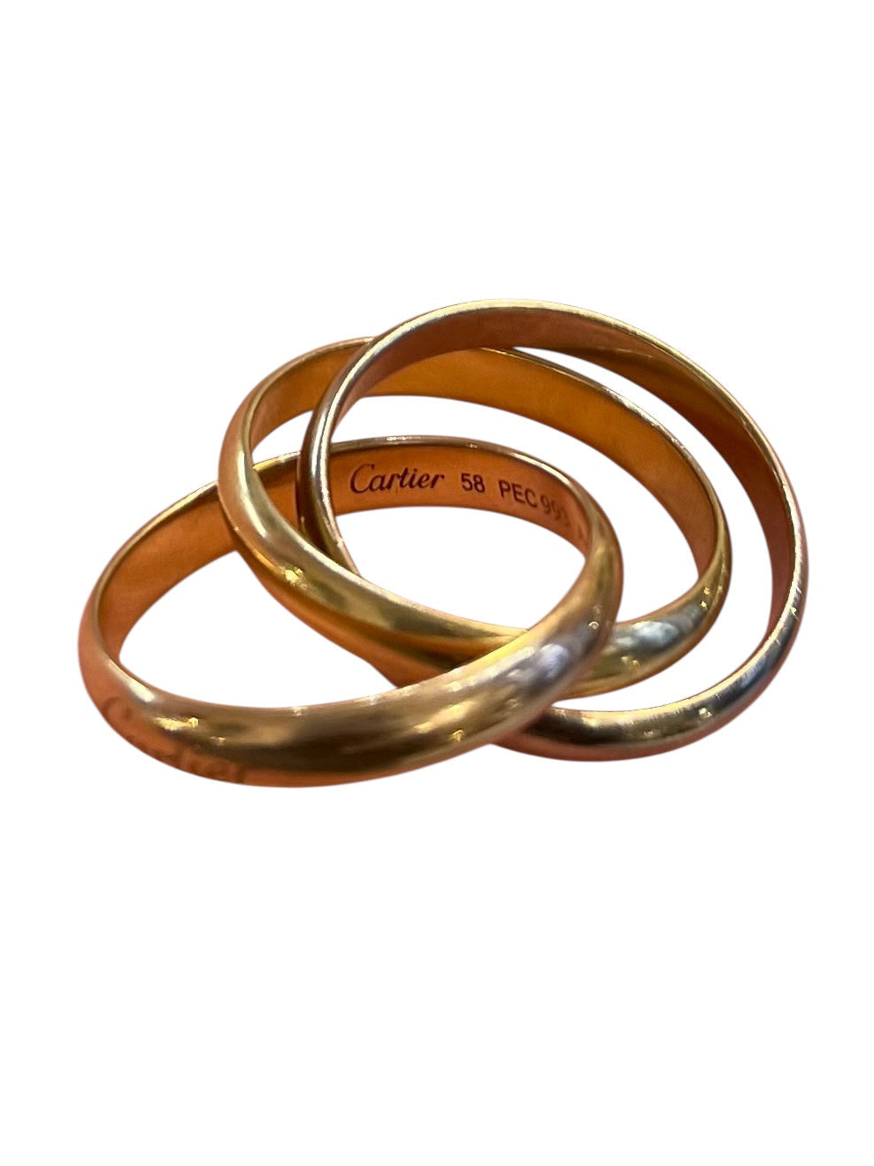 Cartier Trinity Ring in Rose, Yellow and White Gold