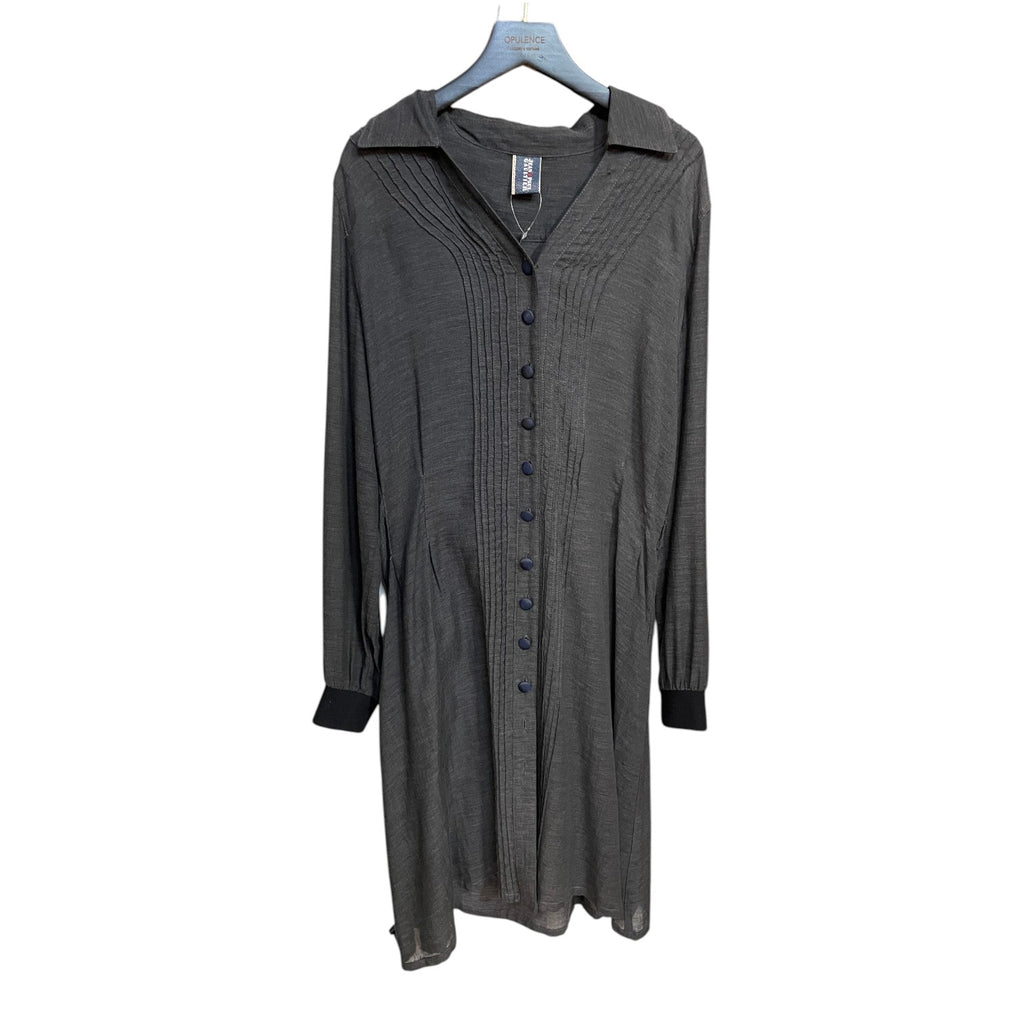 Jean-Paul Gaultier Grey Button Shirt Dress