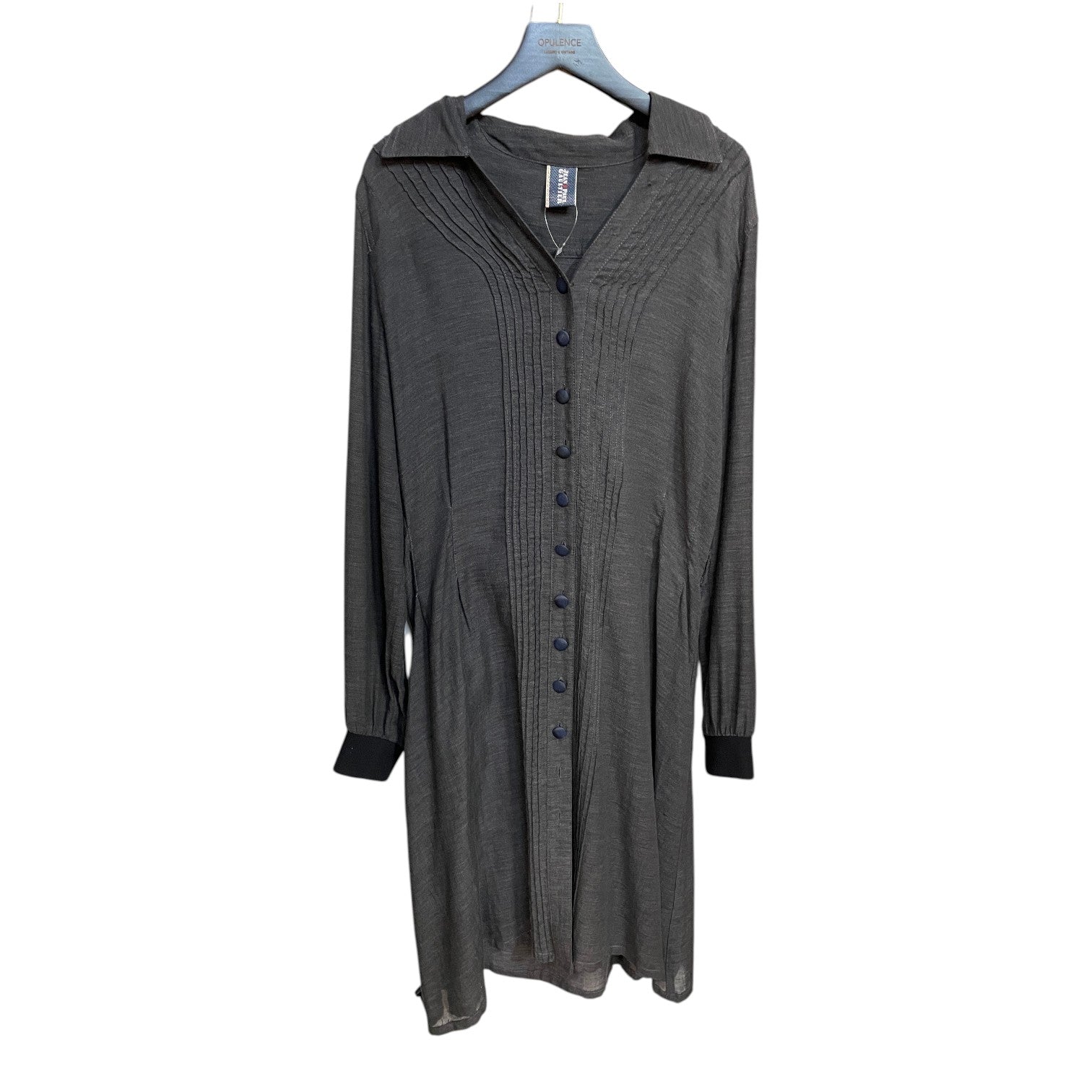 Jean-Paul Gaultier Grey Button Shirt Dress