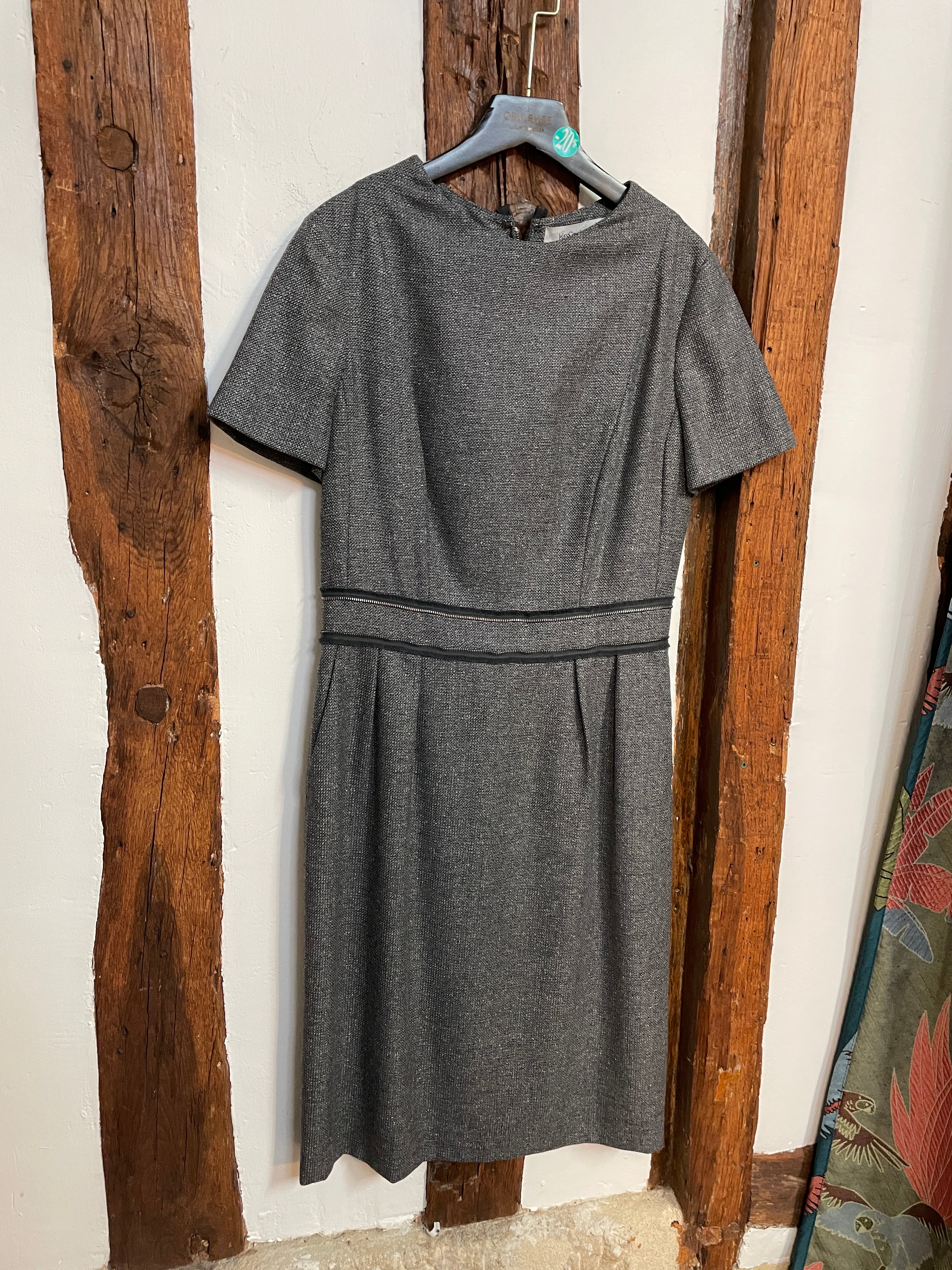 YVES SAINT LAURENT Grey Wool Dress