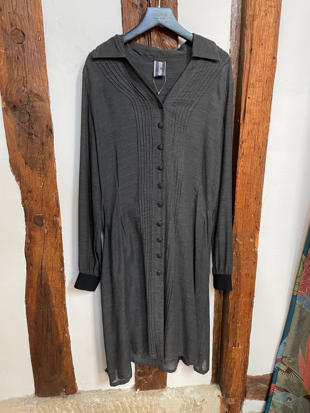 Jean-Paul Gaultier Grey Button Shirt Dress