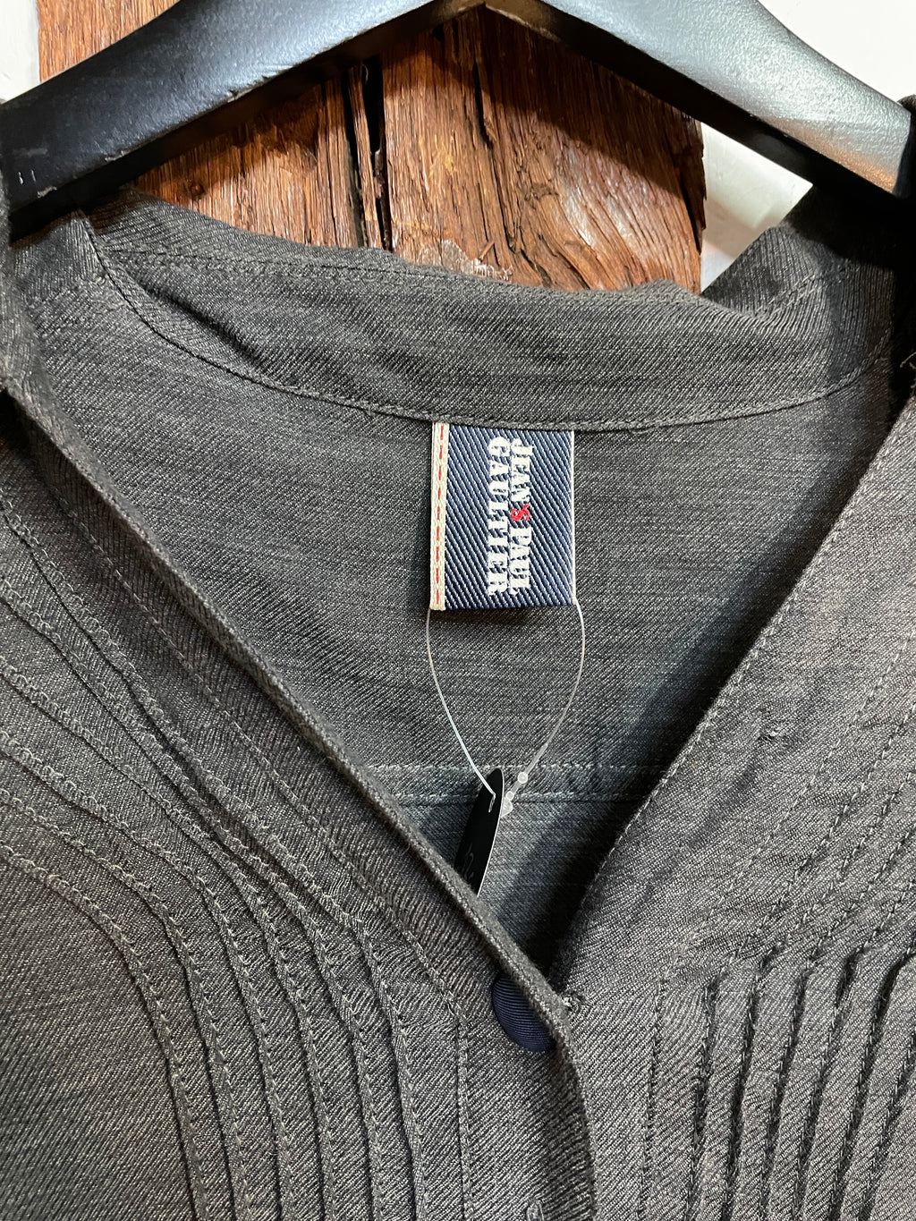 Jean-Paul Gaultier Grey Button Shirt Dress