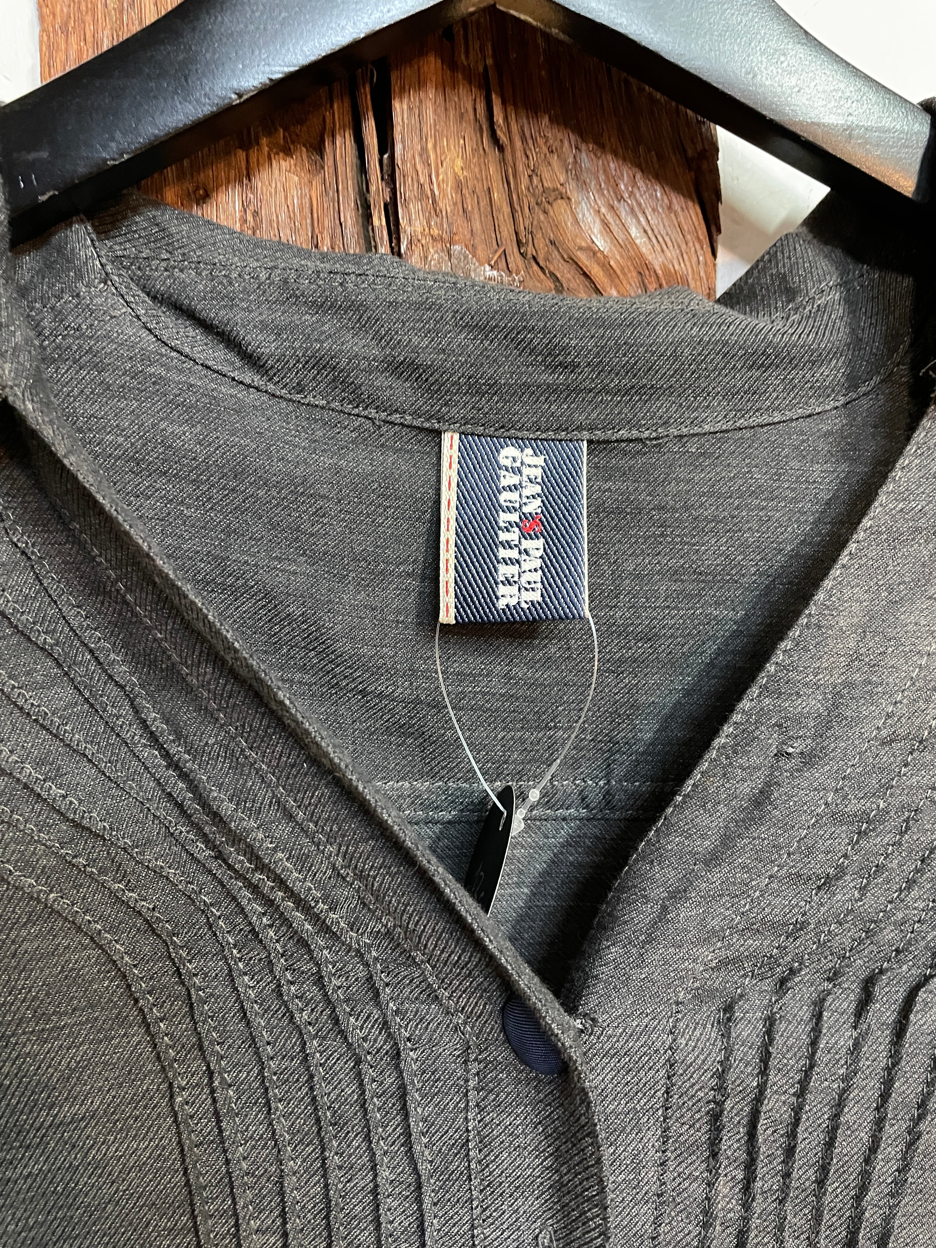 Jean-Paul Gaultier Grey Button Shirt Dress