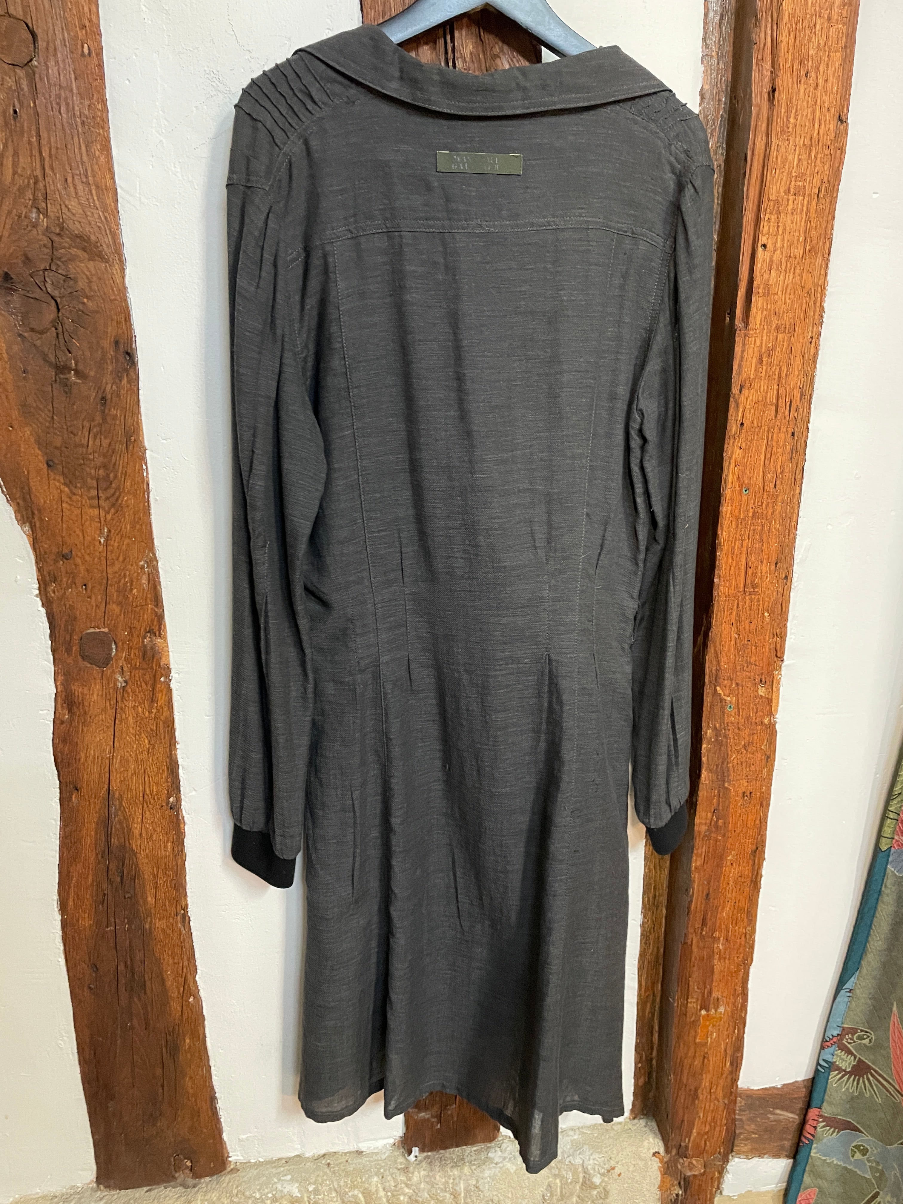 Jean-Paul Gaultier Grey Button Shirt Dress