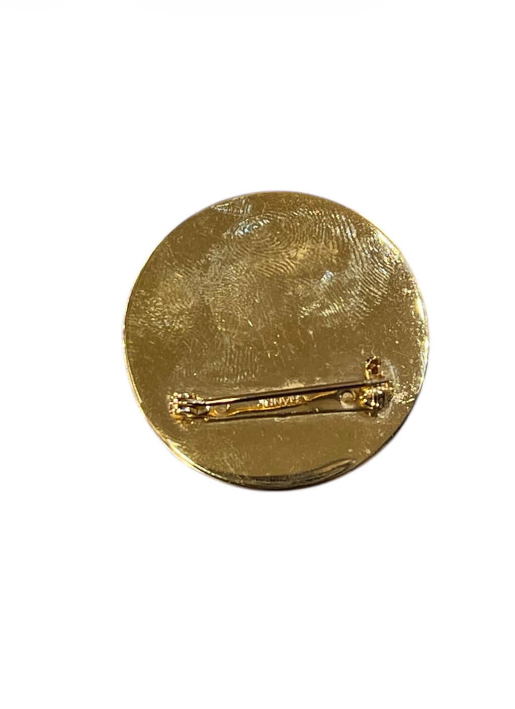 Chanel round CC brooch