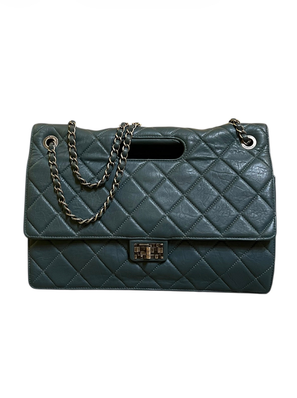 2011 Chanel Handbag in Blue Leather