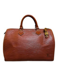1990 Louis Vuitton Speedy in brown Epi leather