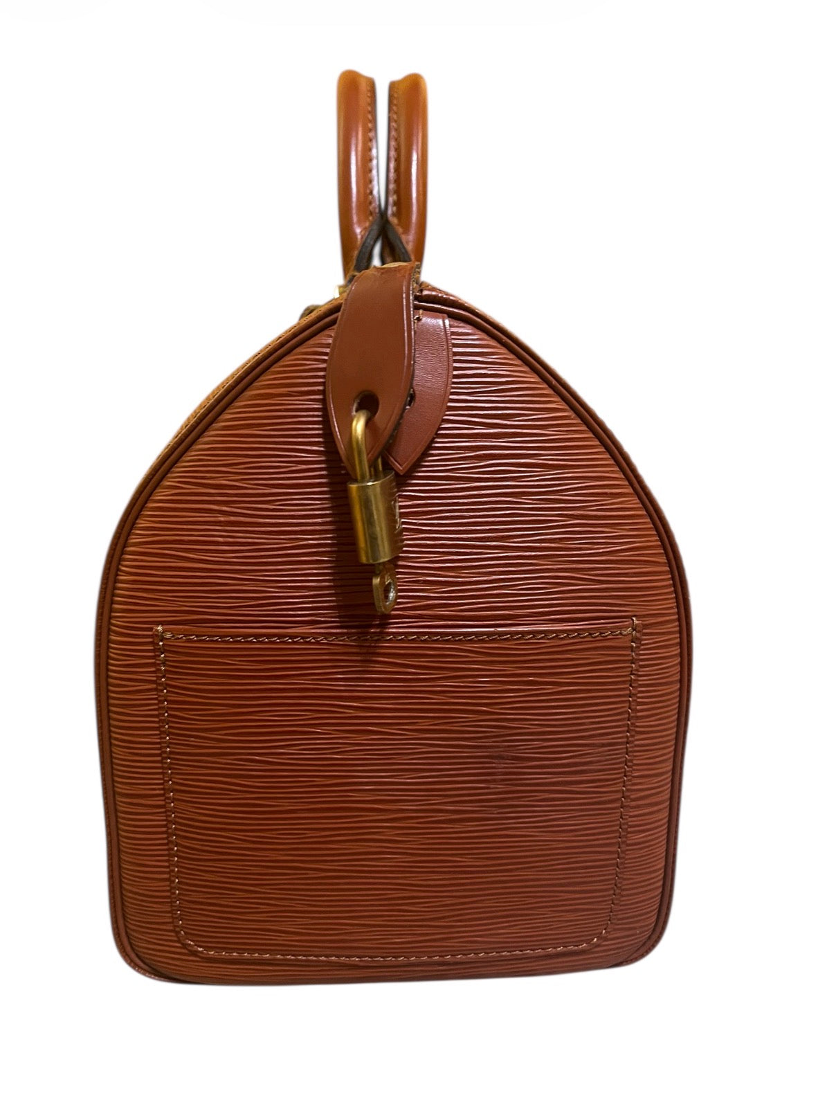 1990 Louis Vuitton Speedy in brown Epi leather