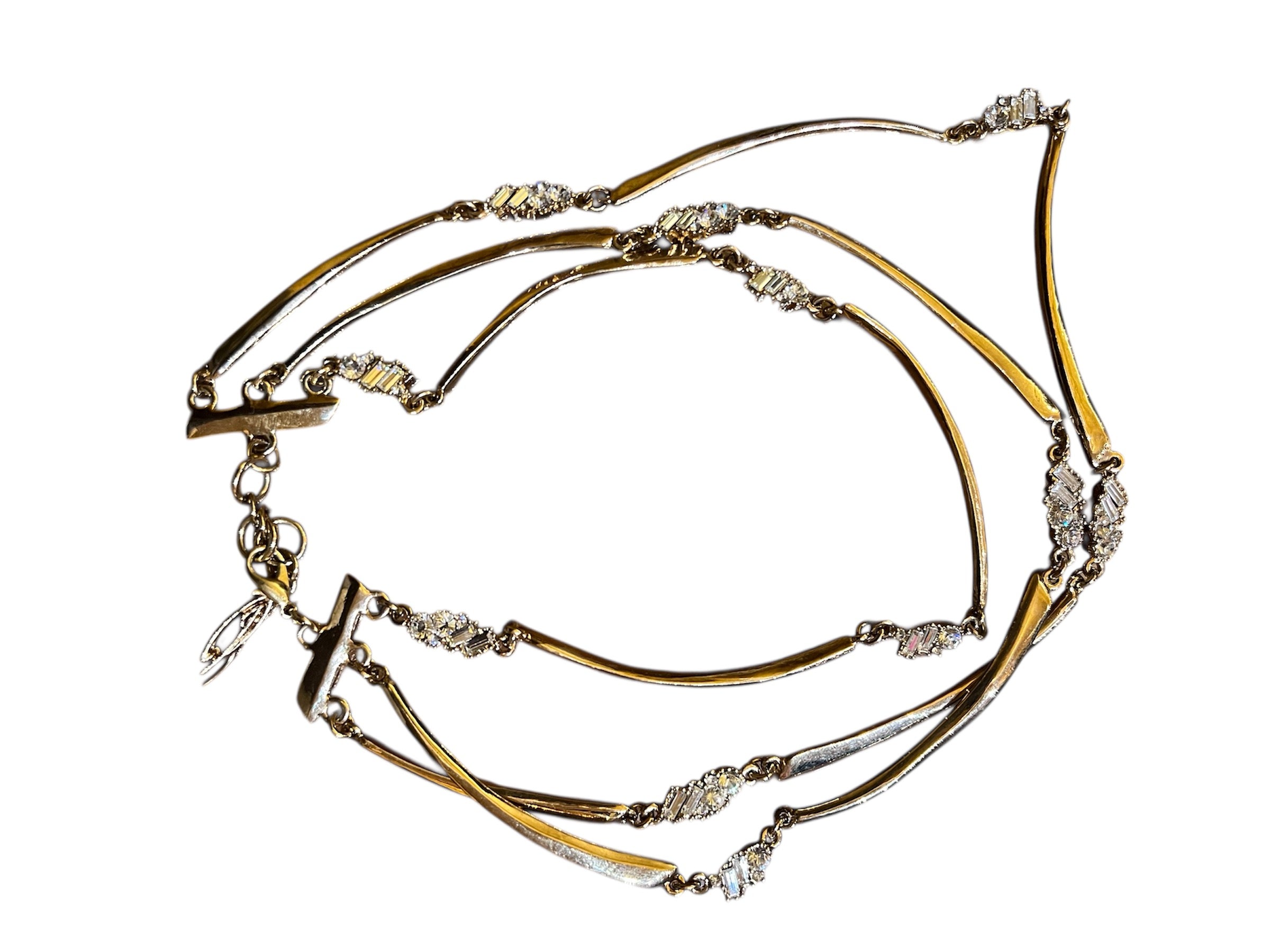 Christian Lacroix Golden Triple Strand Necklace