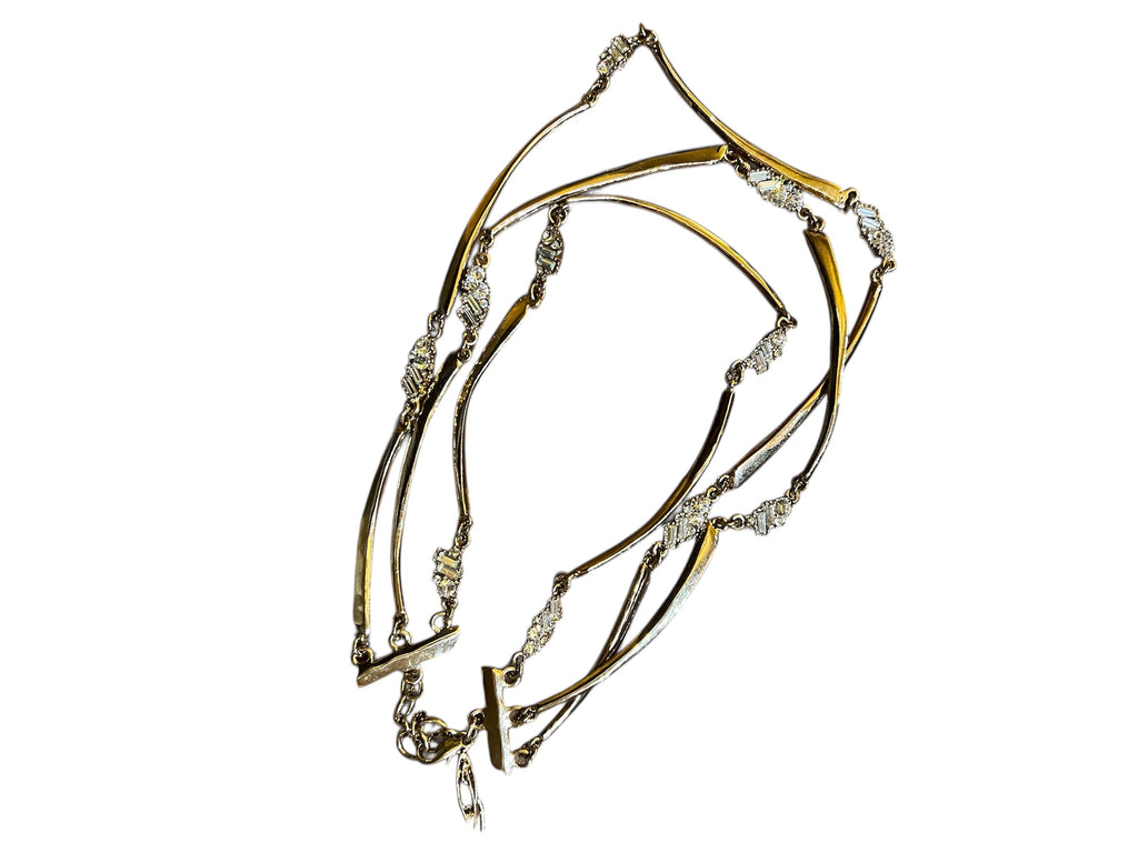 Christian Lacroix Golden Triple Strand Necklace