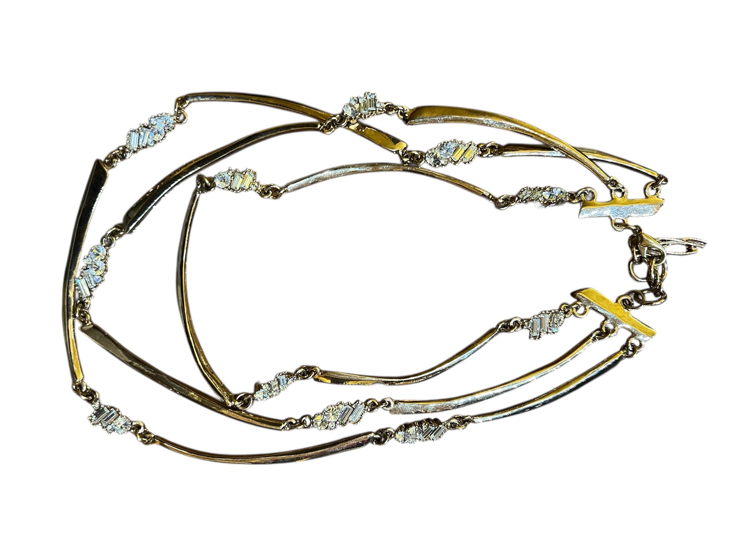 Christian Lacroix Golden Triple Strand Necklace