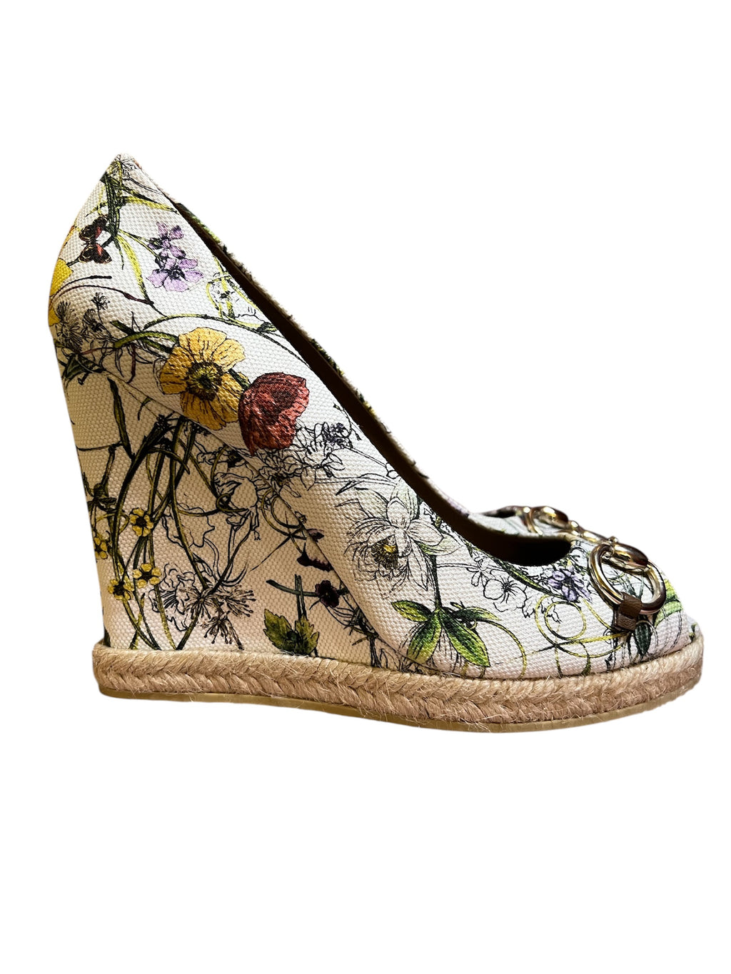 Gucci Flora heeled shoe