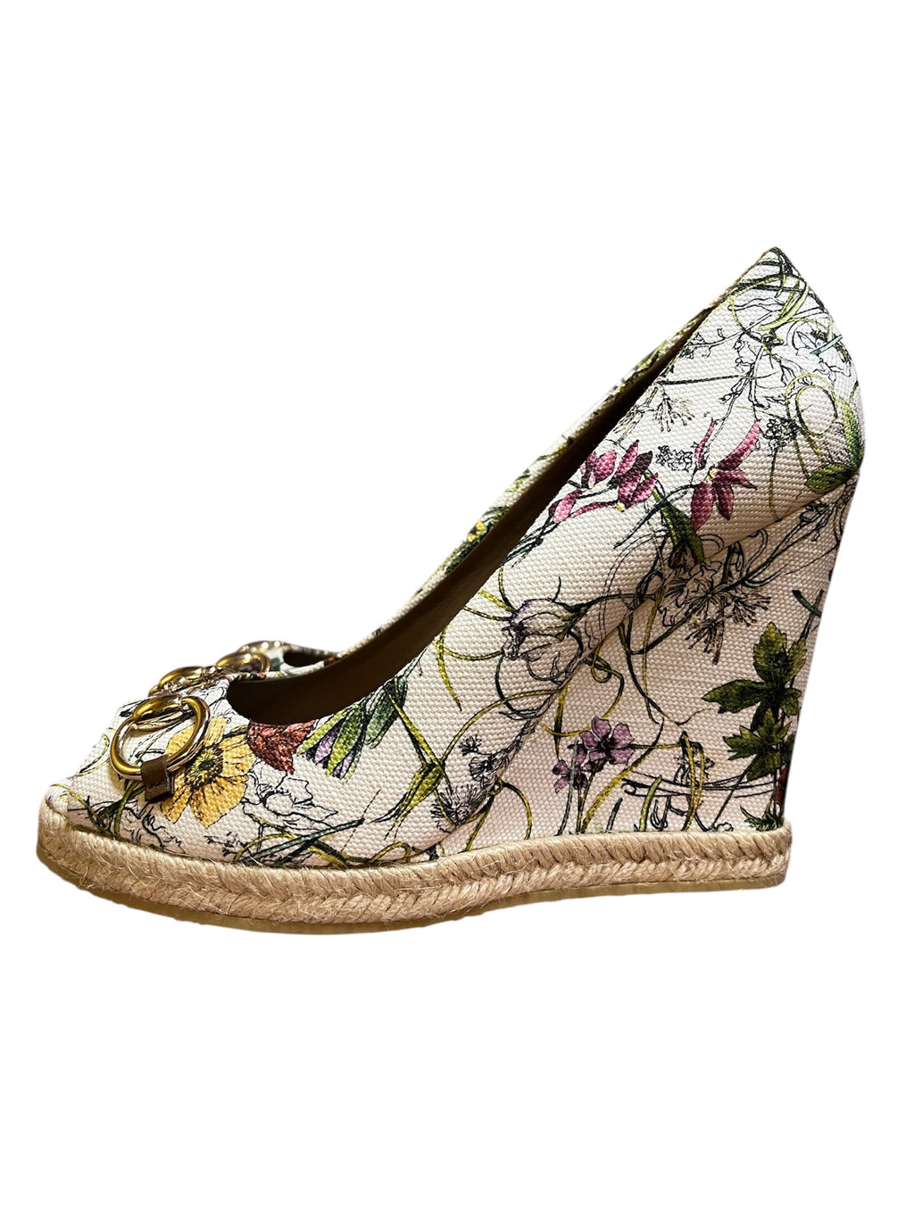 Gucci Flora heeled shoe