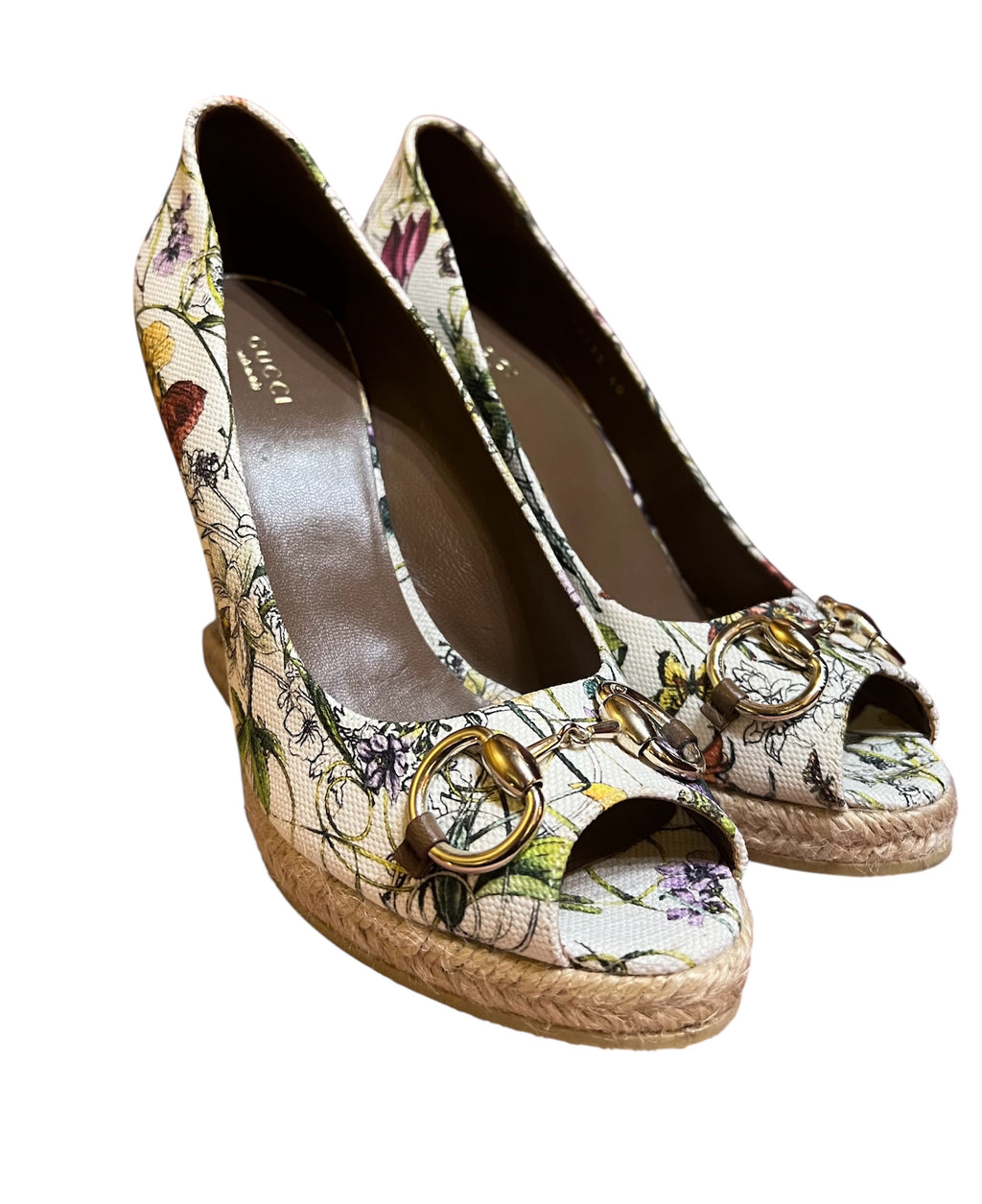 Gucci Flora heeled shoe