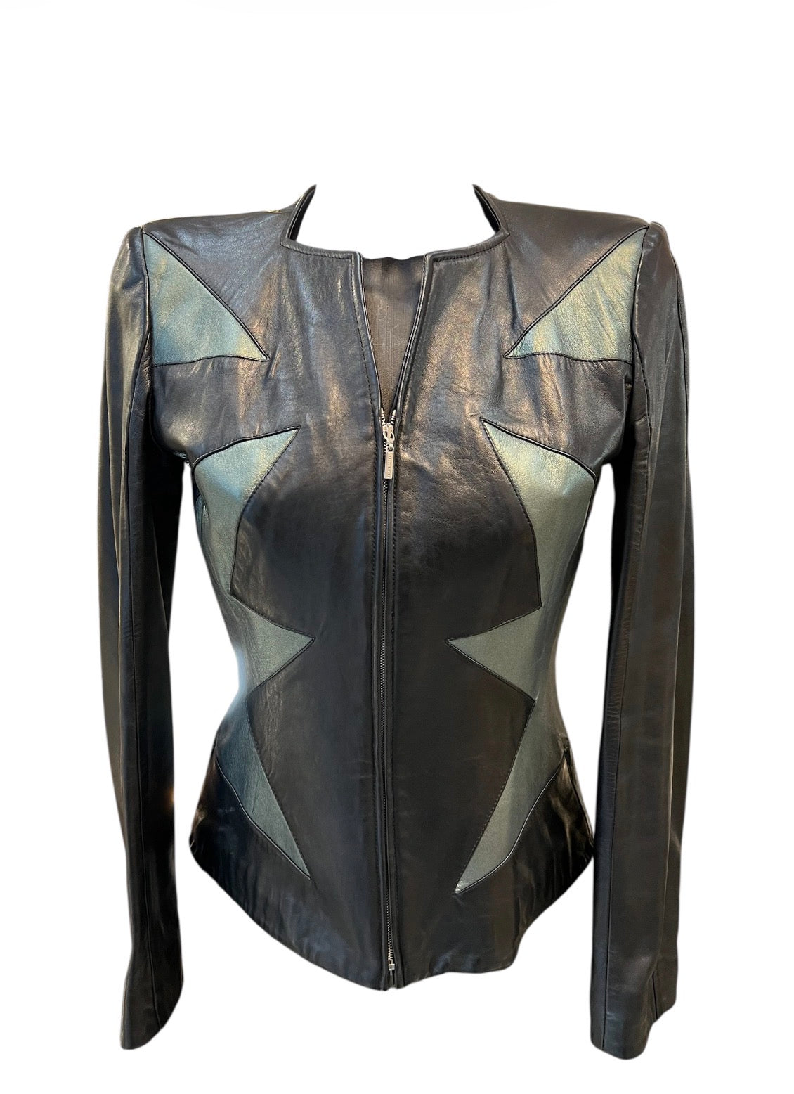 Mugler leather jacket
