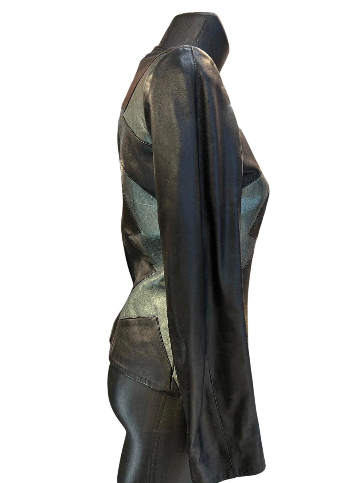 Mugler leather jacket