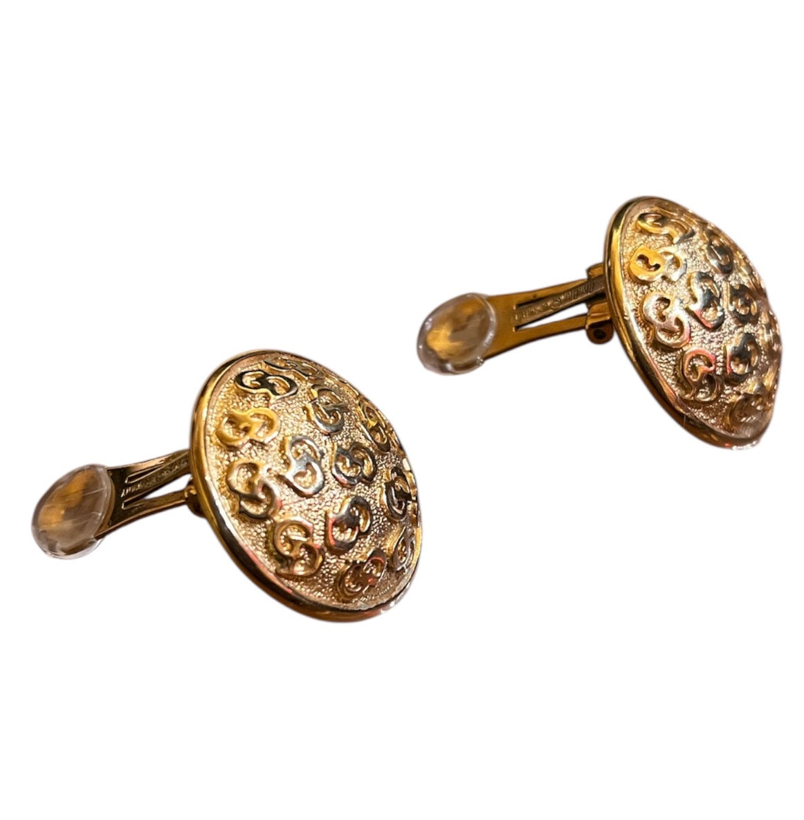 Dior Round Clip-On Earrings in Gold