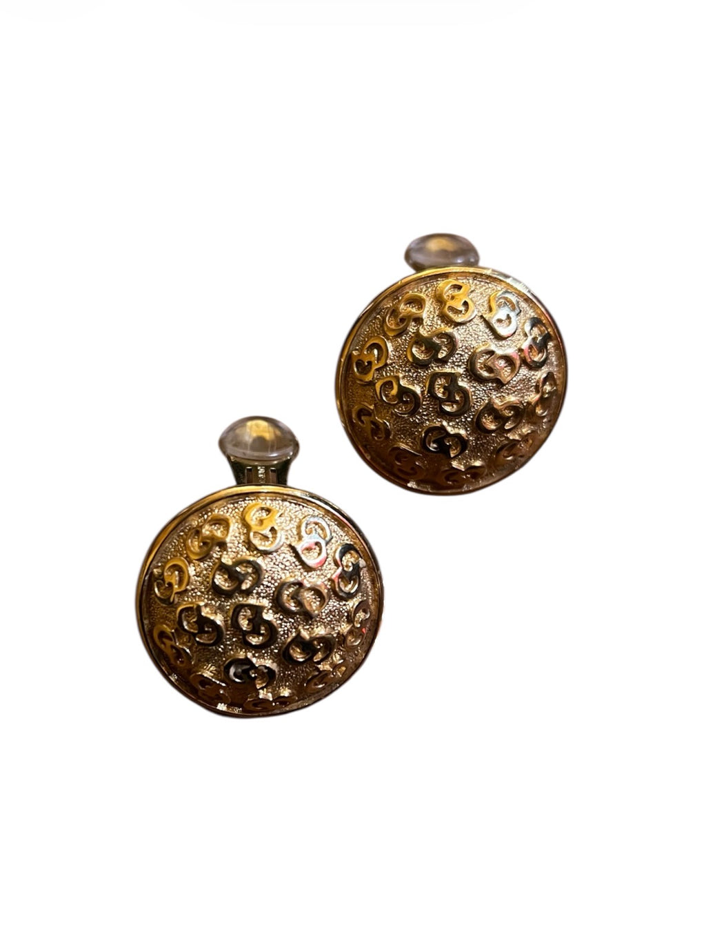 Dior Round Clip-On Earrings in Gold