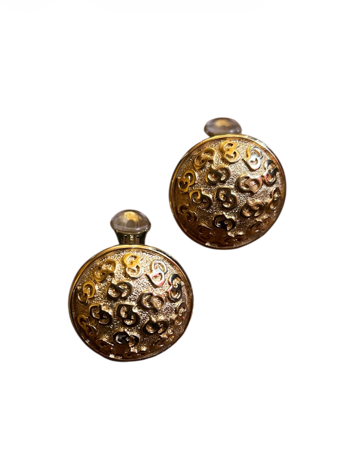 Dior Round Clip-On Earrings in Gold