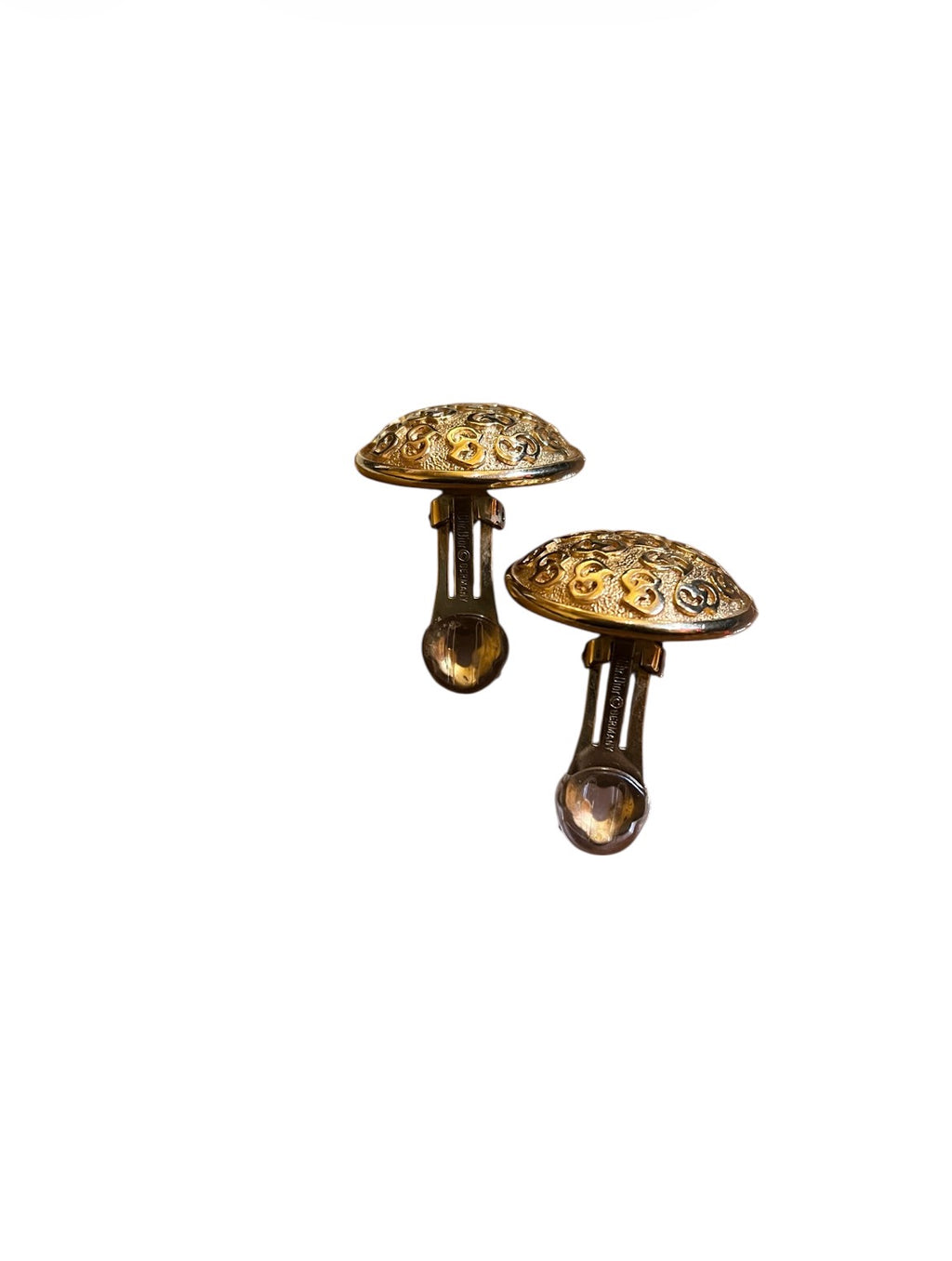 Dior Round Clip-On Earrings in Gold