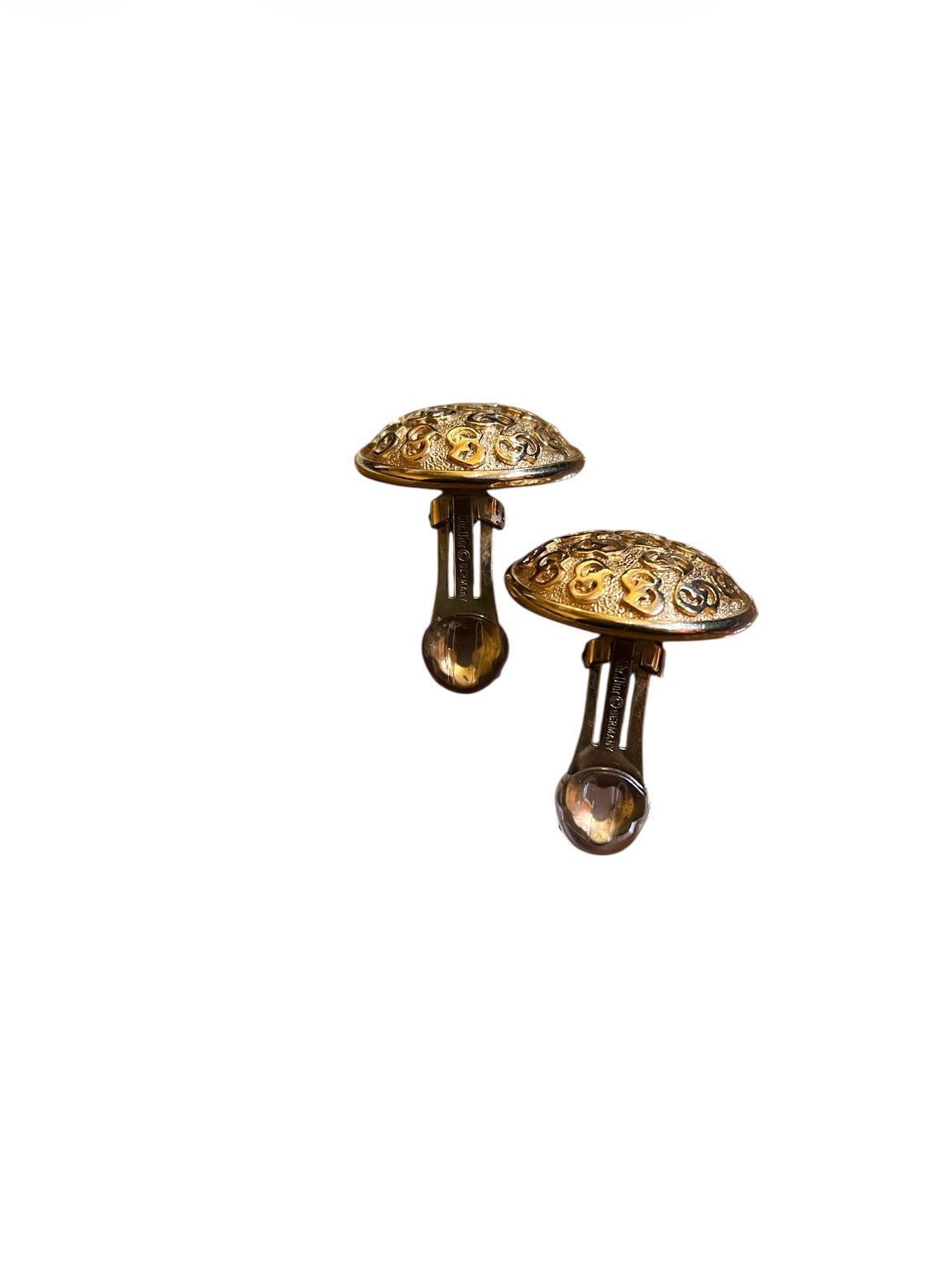 Dior Round Clip-On Earrings in Gold