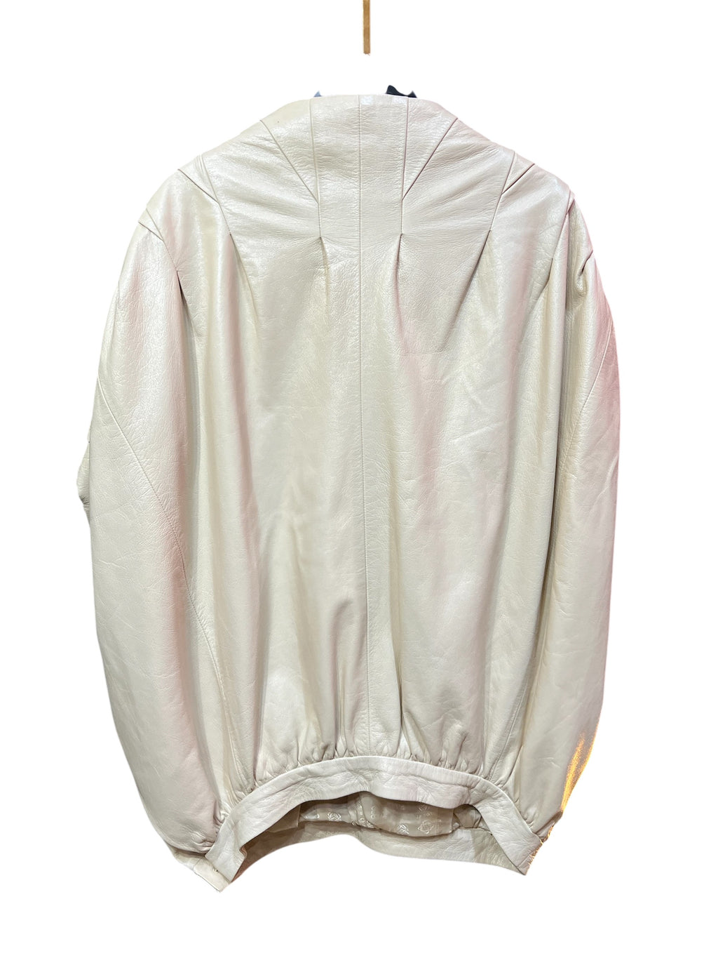 White Leather Sleeveless Jacket LOEWE