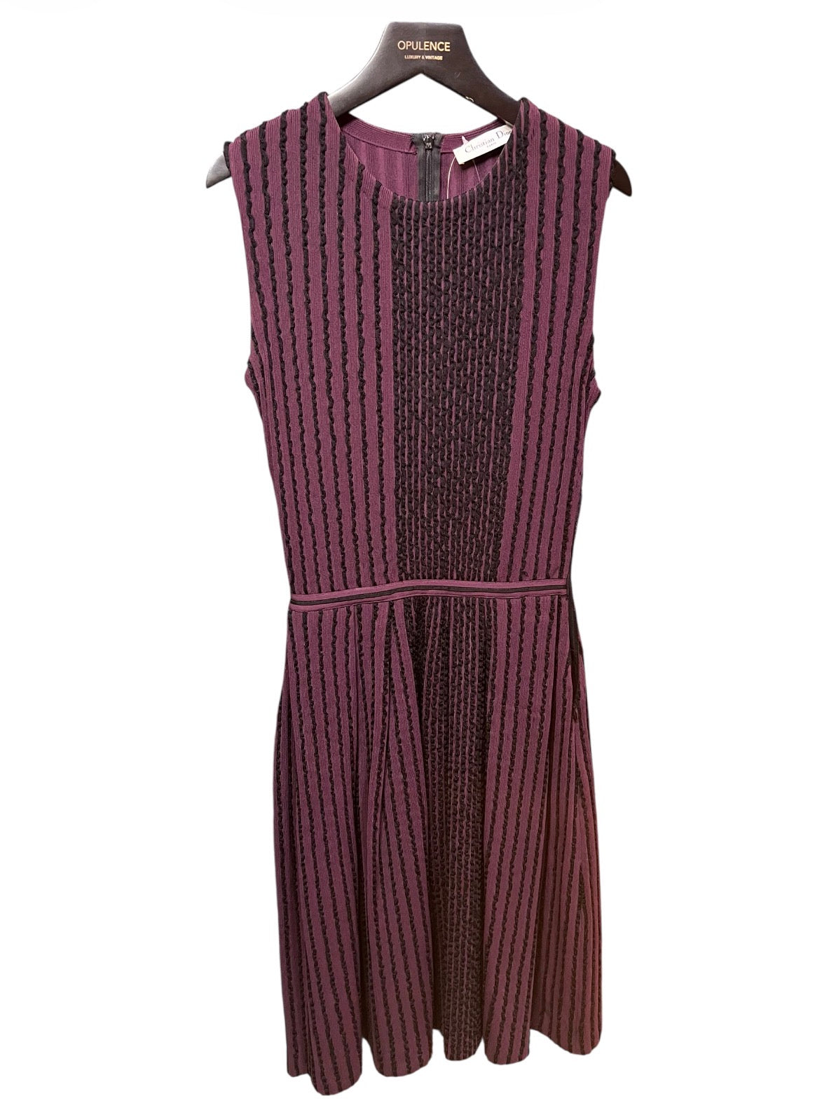 Purple and black Dior dress